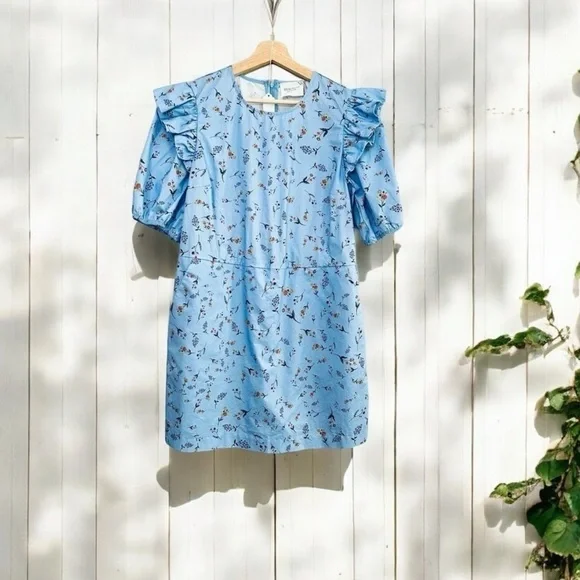 Tuckernuck Blue Floral Mini Dress - Picture 2 of 3